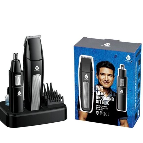 Pursonic Mario Lopez Men’s Grooming Kit Box. 10 Piece in Black. New in Box! - Picture 3 of 10